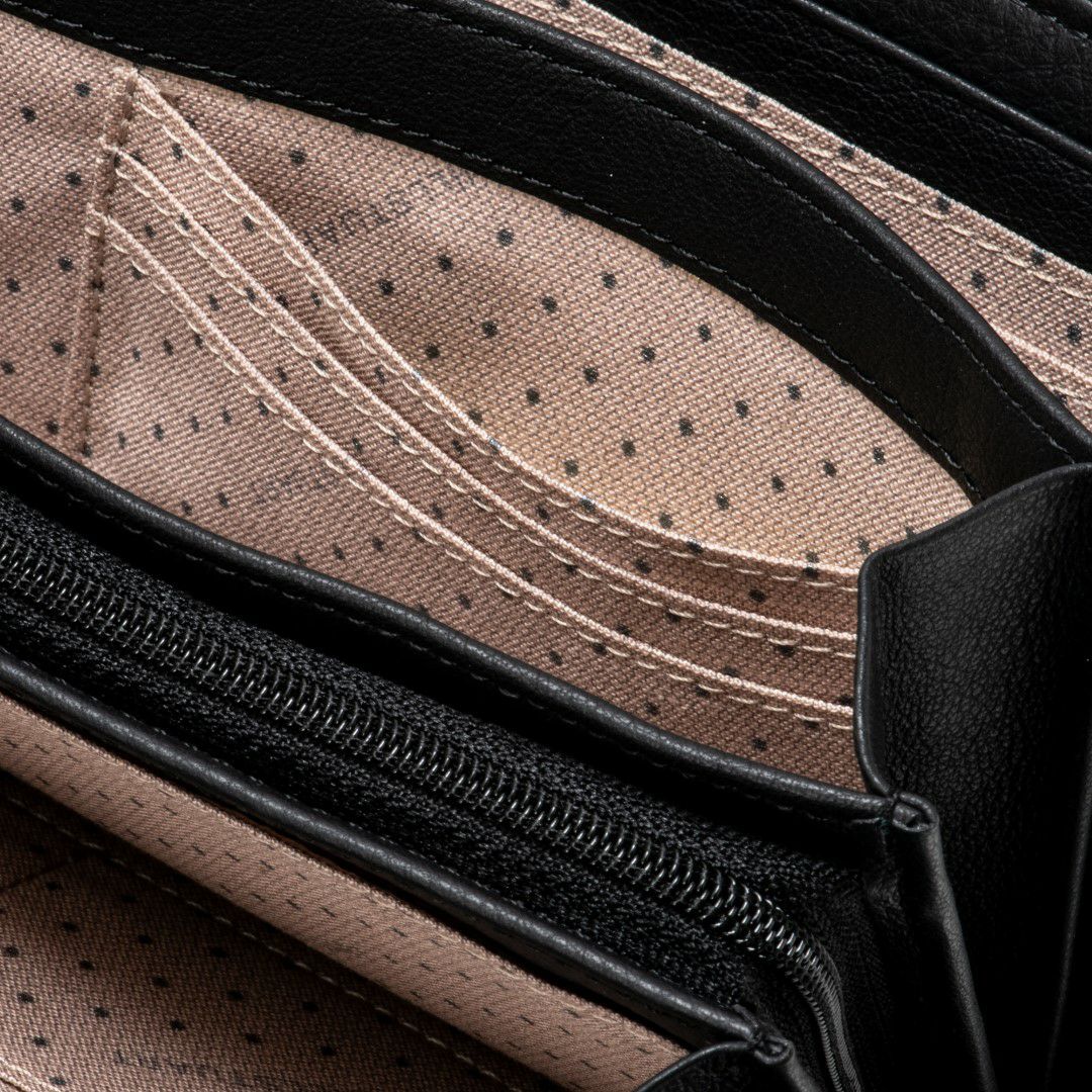 JILL STUART エンジェル ラウンドファスナー長財布 ブラック