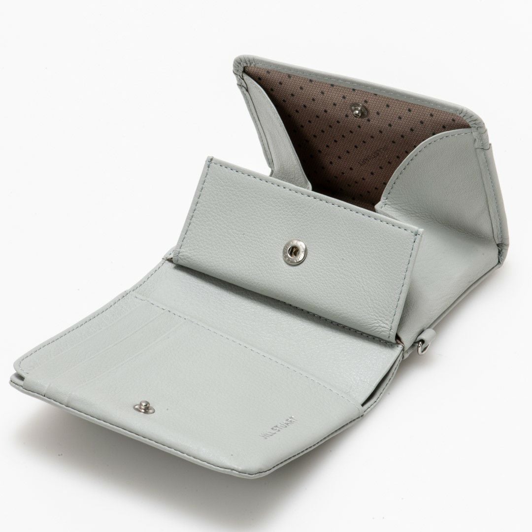 JILL STUART エンジェル BOX折り財布 アイスブルー