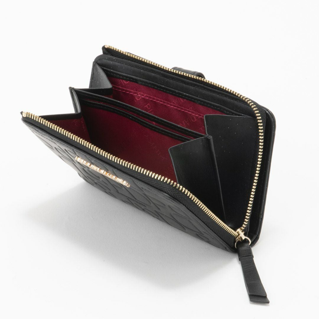 PINKY&DIANNE カヌレ L字ファスナー 二つ折り財布 フーシャピンク Amazon | [ピンキーアンドダイアン] L字ファスナー二つ折り財布