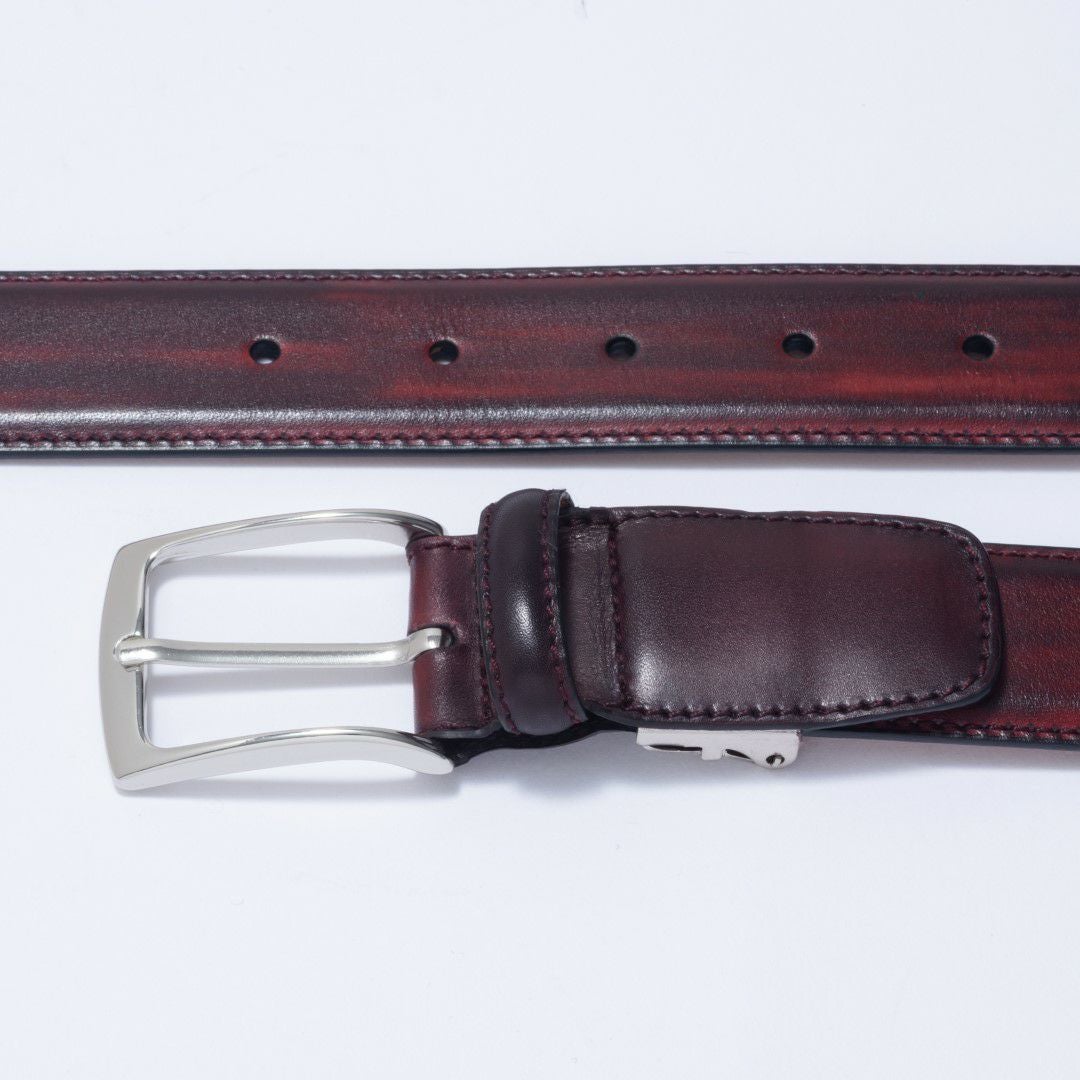 MAGNANNI 32mmハンドペイントレザーベルト【MGMB3002】