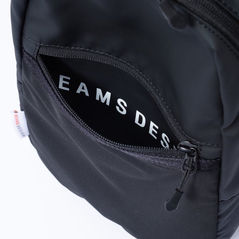 BEAMS DESIGNE LASTIC MESH ボディバッグ【BMMH0BS4】 ブラック
