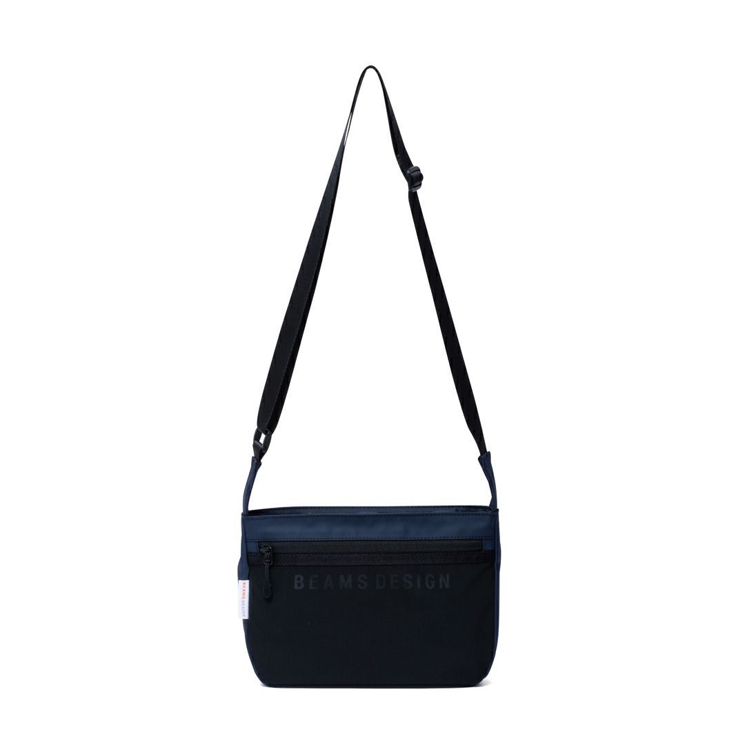 BEAMS DESIGN ELASTIC MESH ショルダーバッグ【BMMH0BS5】 ネイビー