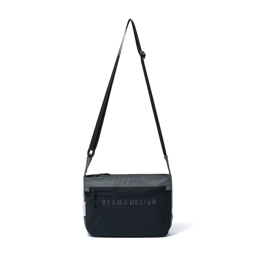 BEAMS DESIGNE LASTIC MESH ショルダーバッグ【BMMH0BS5】 グレー