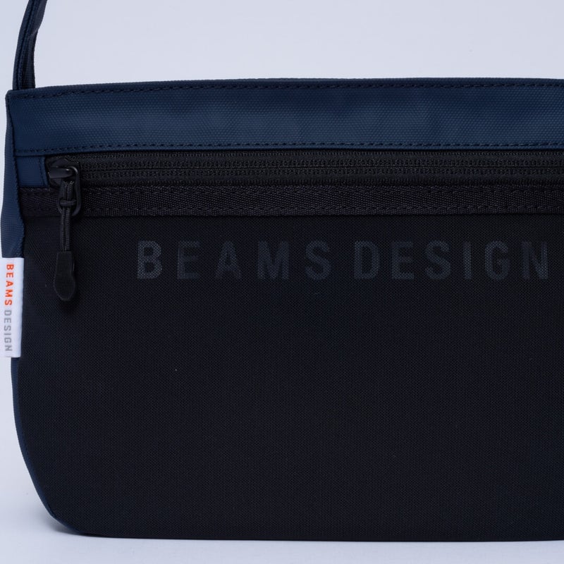 BEAMS DESIGNE LASTIC MESH ショルダーバッグ【BMMH0BS5】 ネイビー