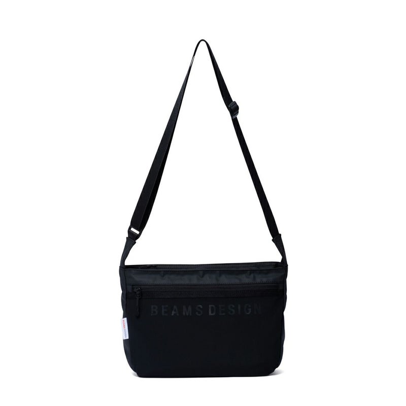BEAMS DESIGNE LASTIC MESH ショルダーバッグ【BMMH0BS6】 ブラック