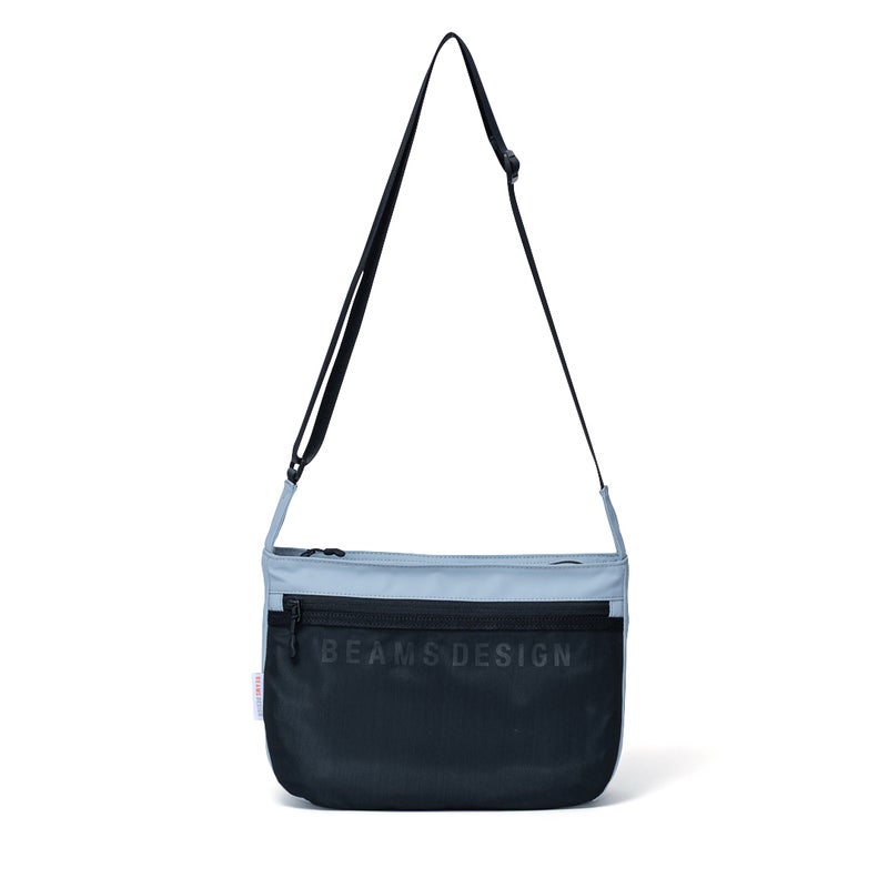 BEAMS DESIGNE LASTIC MESH ショルダーバッグ【BMMH0BS6】 ライトグレー