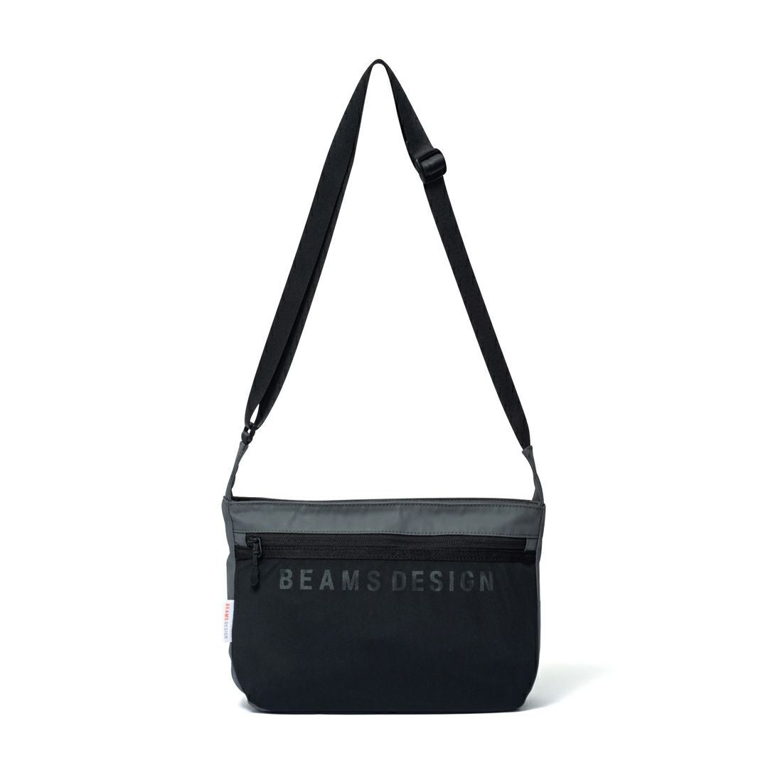 BEAMS DESIGNE LASTIC MESH ショルダーバッグ【BMMH0BS6】 グレー