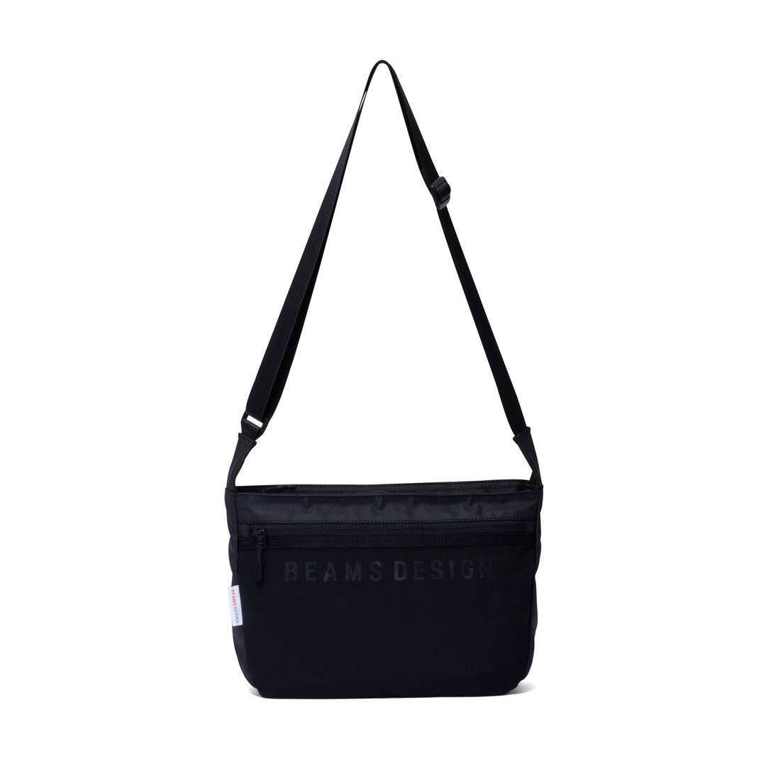 BEAMS DESIGNE LASTIC MESH ショルダーバッグ【BMMH0BS6】 ブラック