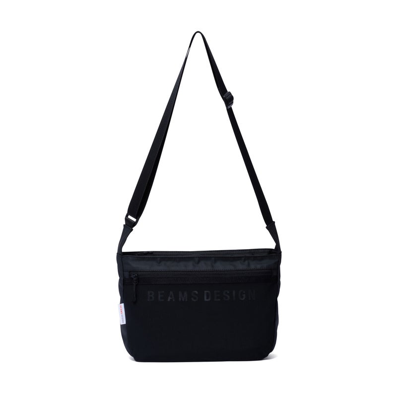 BEAMS DESIGNE LASTIC MESH ショルダーバッグ【BMMH0BS6】 ブラック