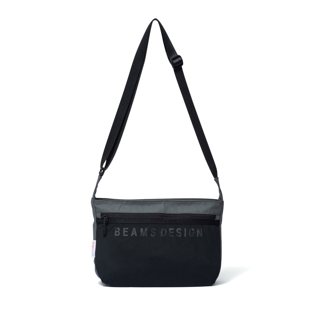 BEAMS DESIGNE LASTIC MESH ショルダーバッグ【BMMH0BS6】 グレー