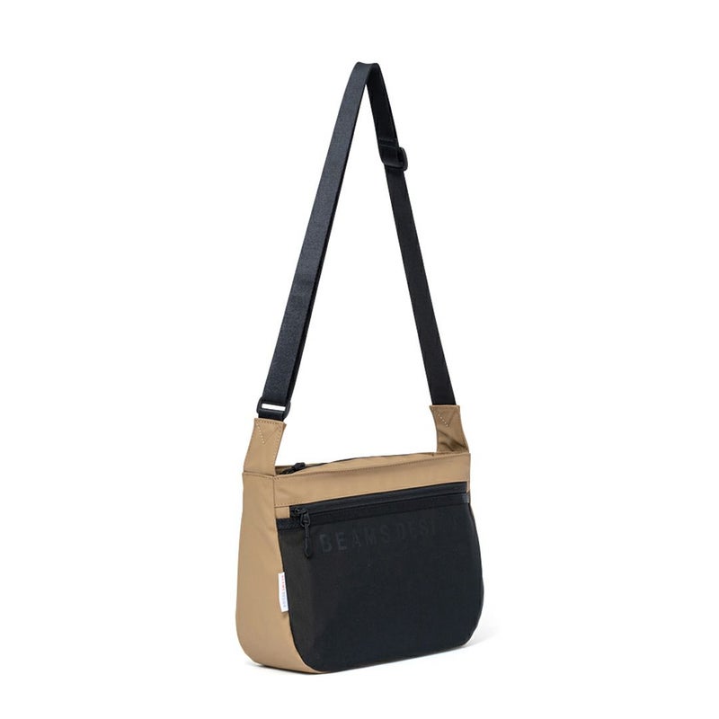 BEAMS DESIGNE LASTIC MESH ショルダーバッグ【BMMH0BS6】 サンドベージュ