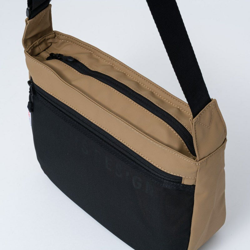 BEAMS DESIGNE LASTIC MESH ショルダーバッグ【BMMH0BS6】 サンドベージュ