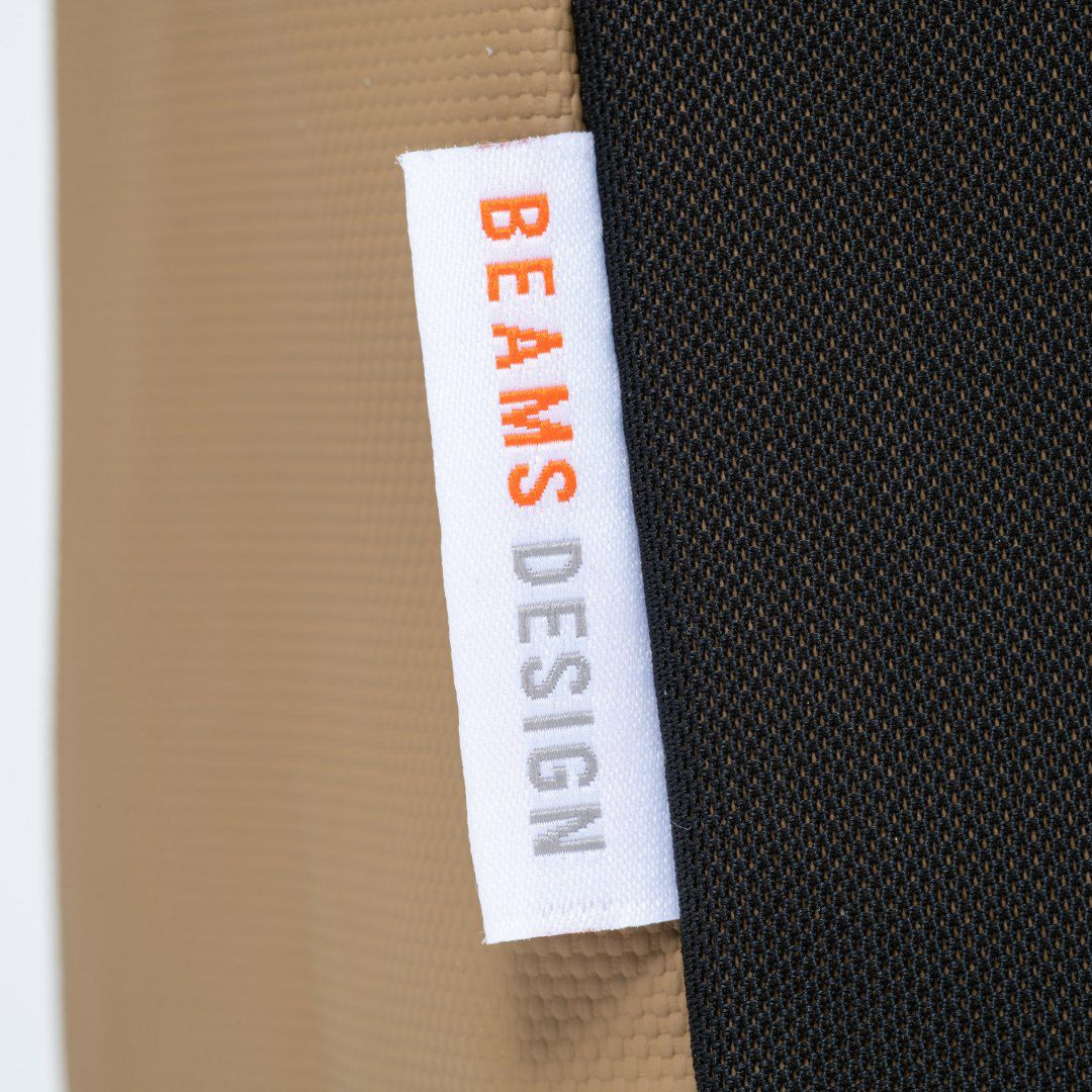 BEAMS DESIGNE LASTIC MESH ショルダーバッグ【BMMH0BS6】 サンドベージュ
