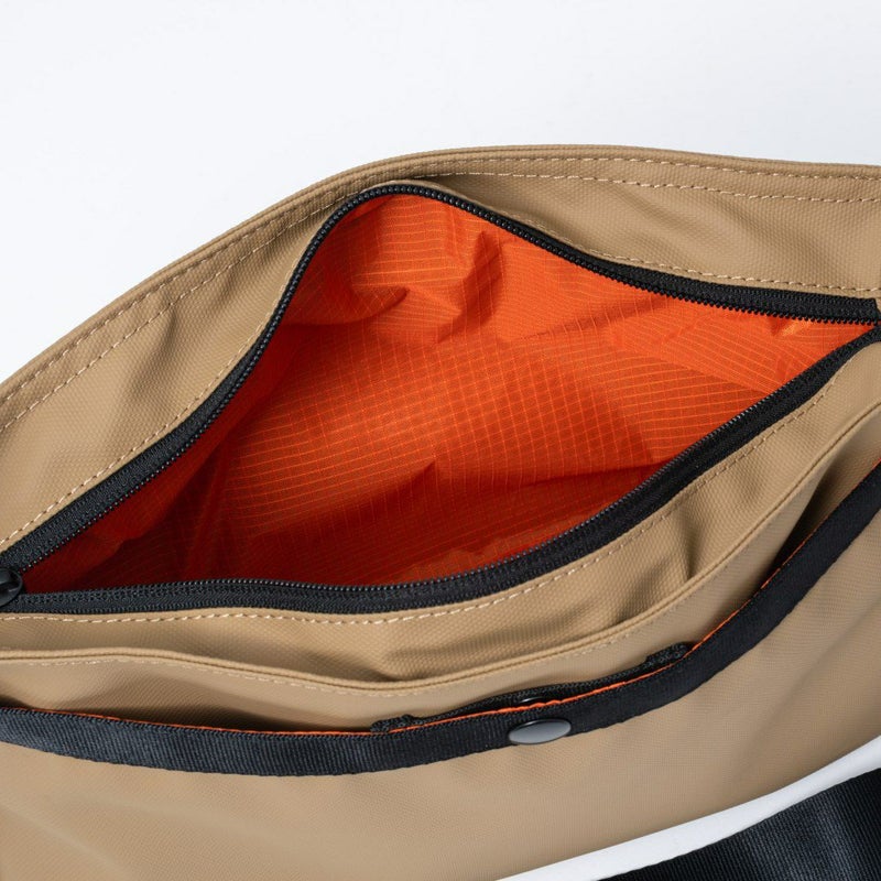 BEAMS DESIGNE LASTIC MESH ショルダーバッグ【BMMH0BS6】 サンドベージュ