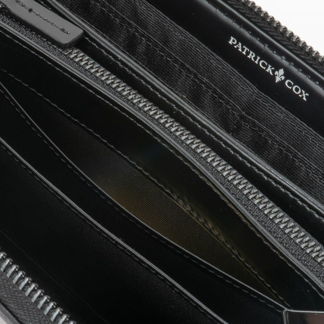 PATRICK COX KINGS EMBOSS LEATHER ラウンドファスナー長財布