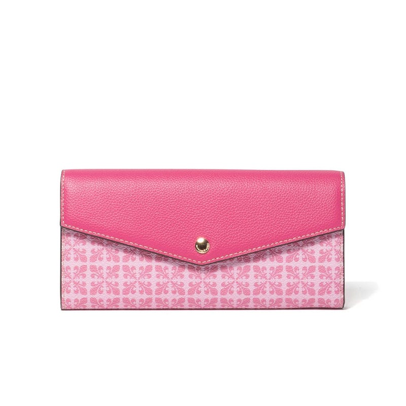 【steady.掲載】PATRICK COX カラフルカルテット 長財布 フーシャピンク