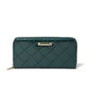PINKY&DIANNE コモンエナメル ラウンドファスナー長財布 グリーン