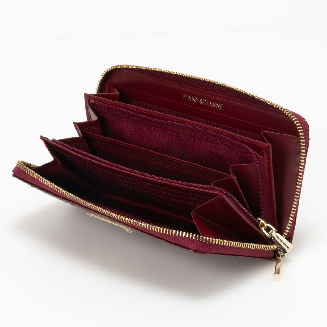 PINKY&DIANNE コモンエナメル ラウンドファスナー長財布 商品｜THE
