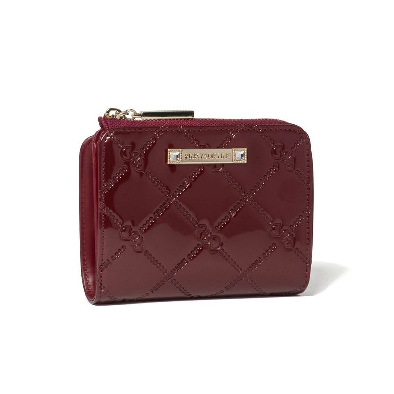 PINKY&DIANNE コモンエナメル L字ファスナー折り財布