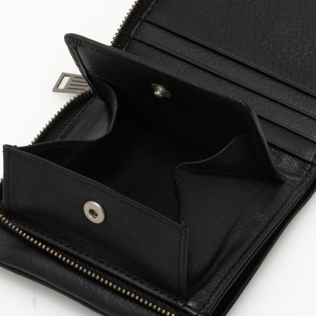 MARGARET HOWELL idea フレンチシーム L字ファスナー型小銭入れ付き
