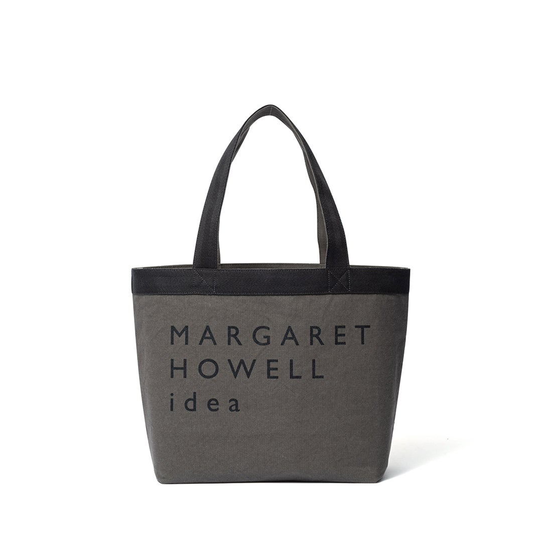 MARGARET HOWELL idea ビッグロゴ トートバッグ グレー