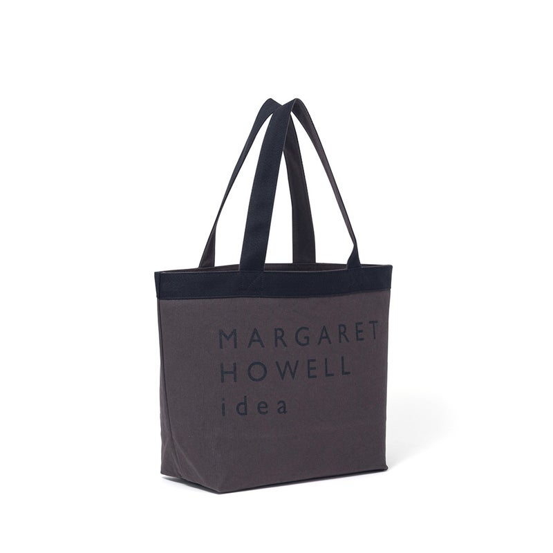 MARGARET HOWELL idea ビッグロゴ トートバッグ ダークブラウン
