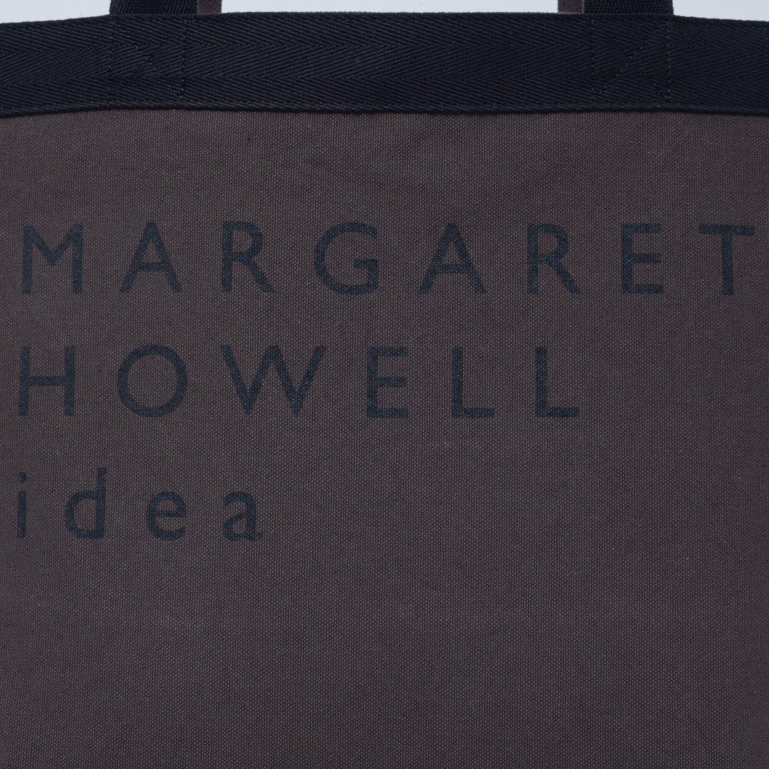 MARGARET HOWELL idea ビッグロゴ トートバッグ ダークブラウン