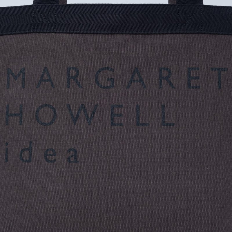 MARGARET HOWELL idea ビッグロゴ トートバッグ ダークブラウン