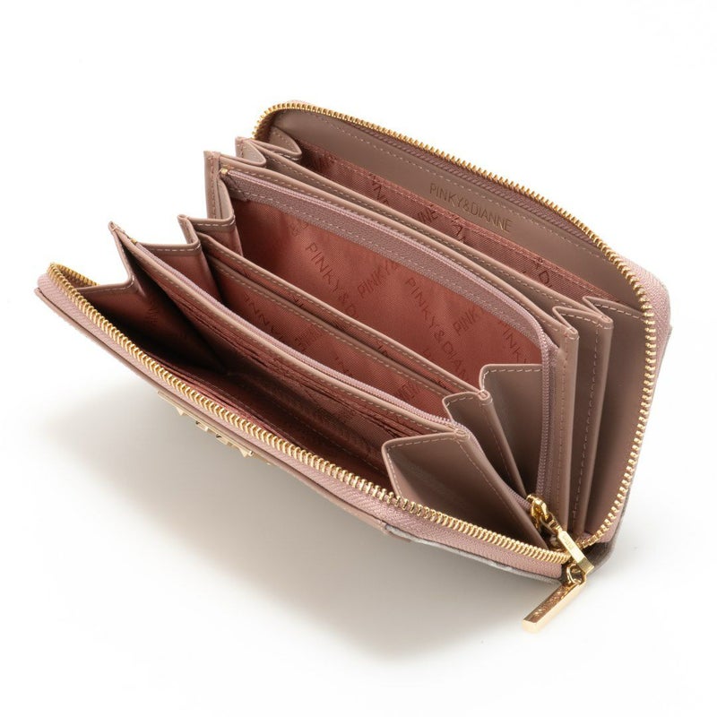 PINKY&DIANNE ピラミッド ラウンドファスナー長財布