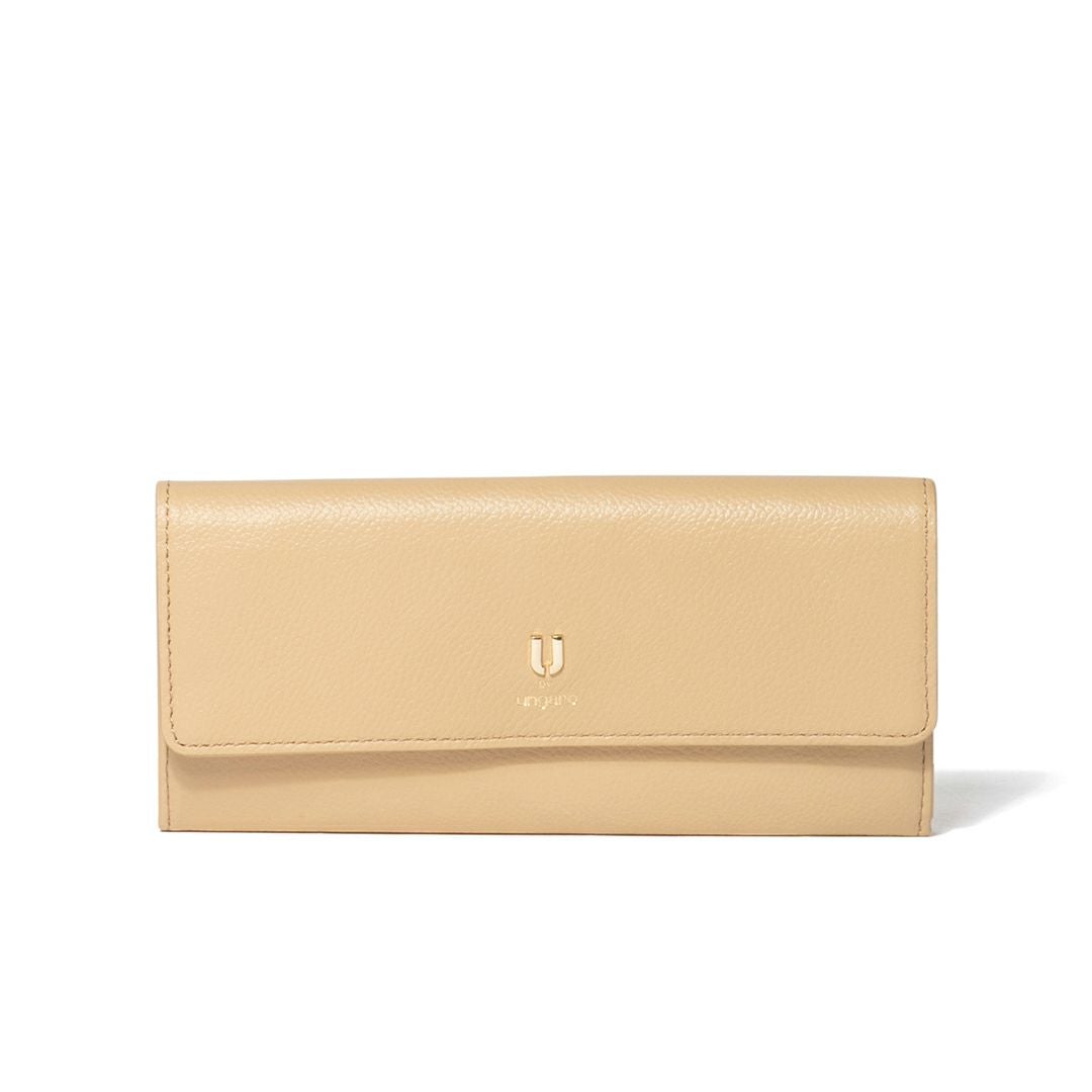 【美品】U by ungaro  長財布 多収納財布 ベージュ U by ungaro オルガ BOX長財布 商品｜THE BAGMANIA