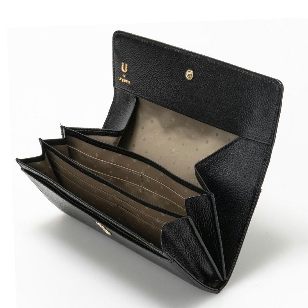 U by ungaro オルガ BOX長財布 ブラック