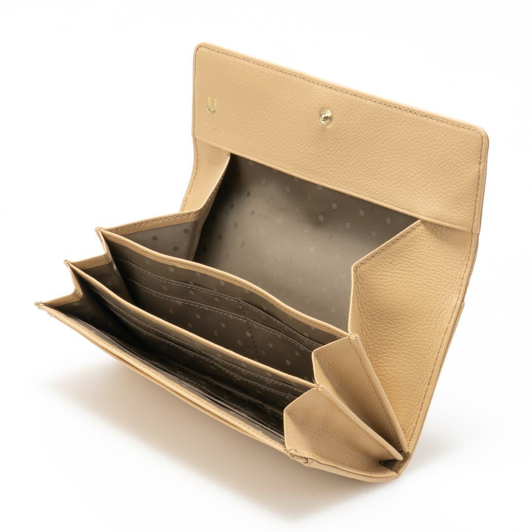 【美品】U by ungaro  長財布 多収納財布 ベージュ U by ungaro オルガ BOX長財布 商品｜THE BAGMANIA