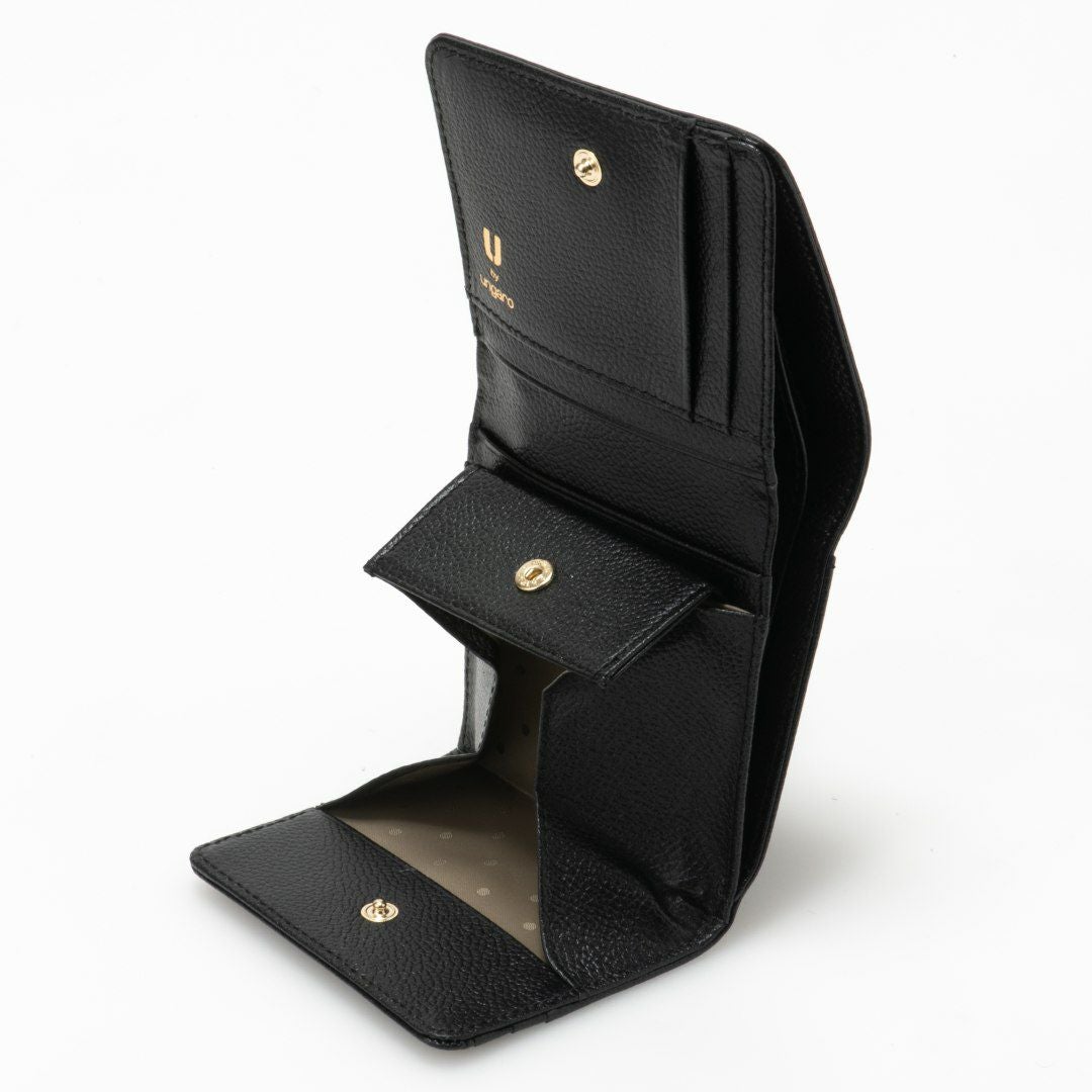 U by ungaro オルガ BOX折り財布 ブラック
