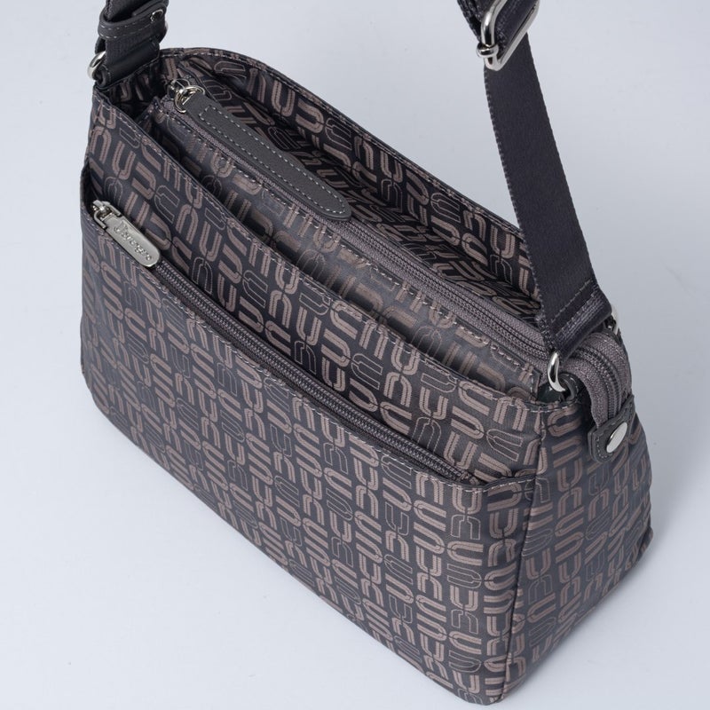 U by ungaro フランシーヌ 横型ショルダー(B) チャコールグレー