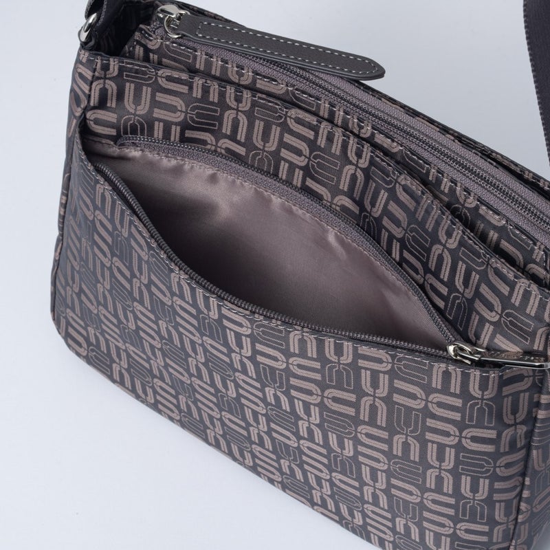 U by ungaro フランシーヌ 横型ショルダー(B) チャコールグレー