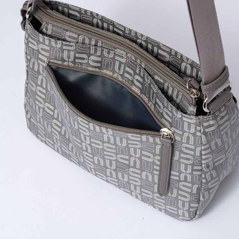 U by ungaro フランシーヌ 横型ショルダー(B) ライトグレー