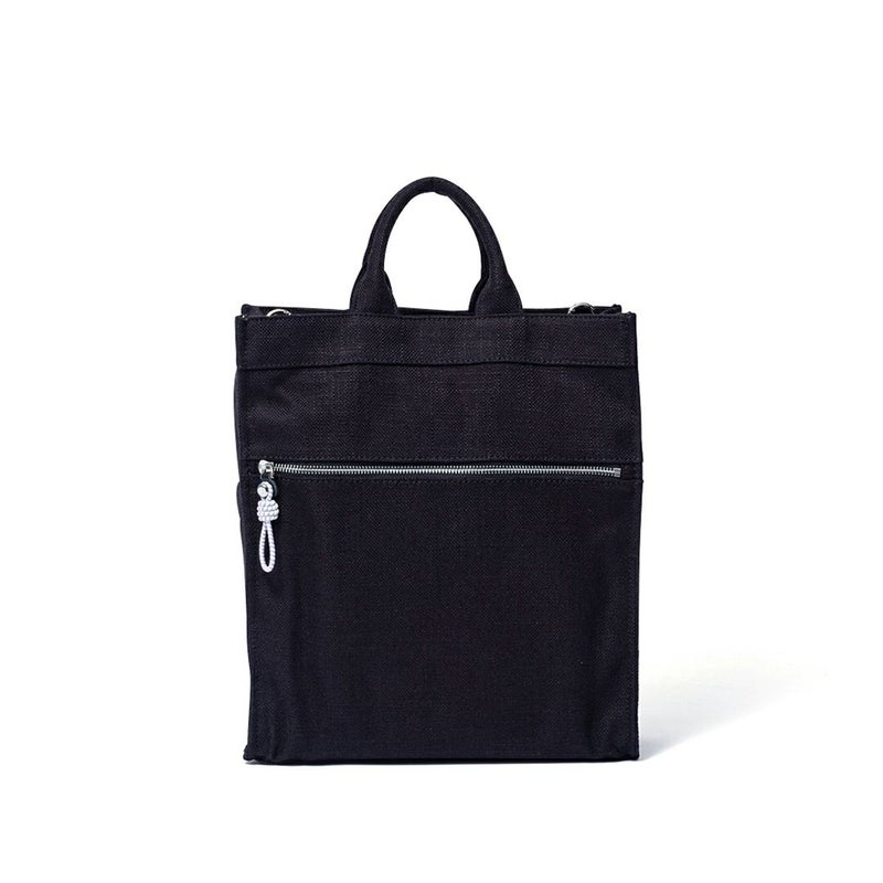 MANIUNO NOVATEX 縦型スクエアトートバッグ【MUMH4CT4】 ブラックB