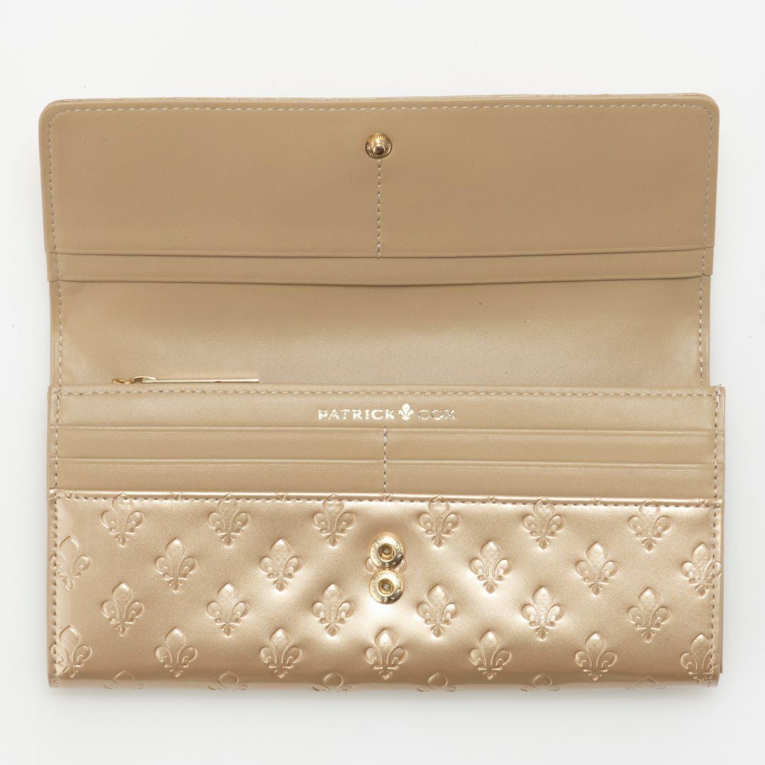 【11/28(木)発売 GLOW1月号掲載】PATRICK COX グリッターリリー 長財布