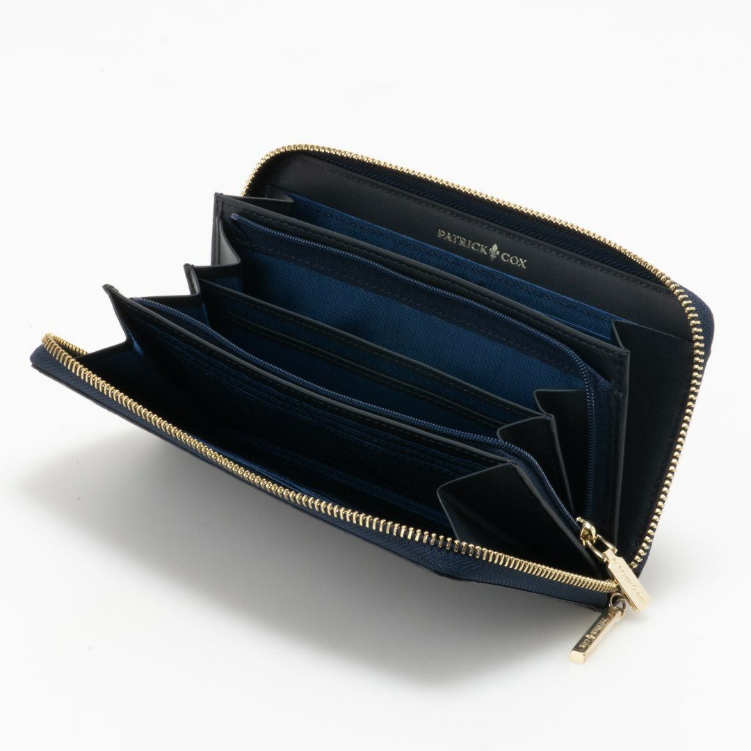 PATRICK COX グリッターリリー ラウンドファスナー長財布 商品｜THE