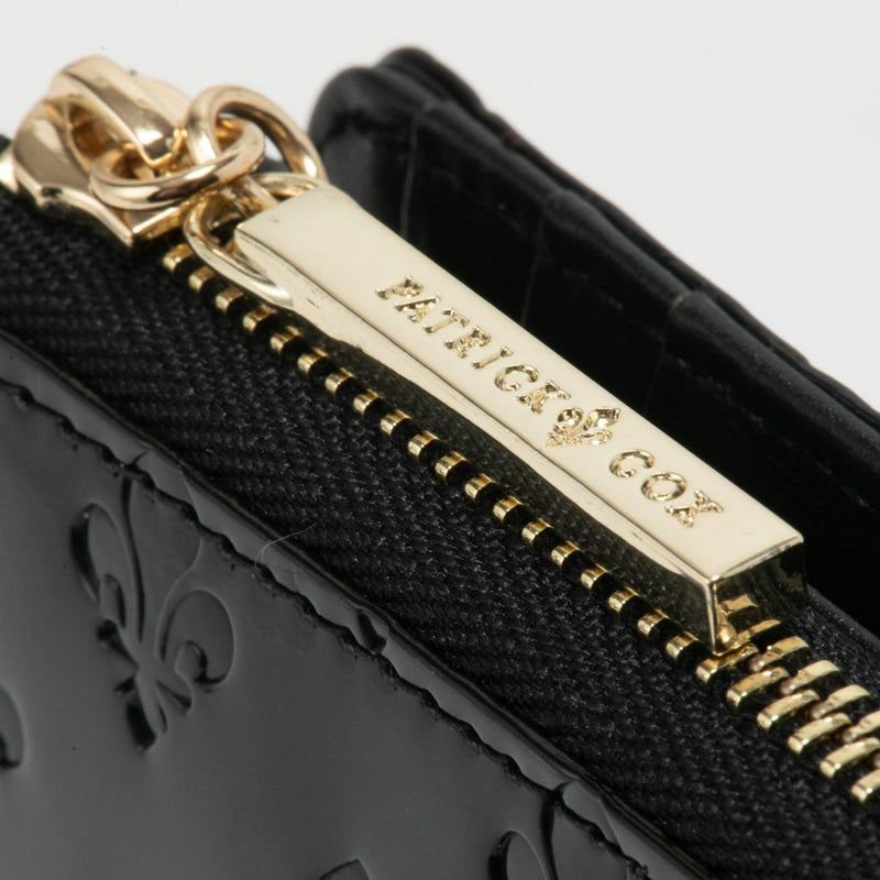 【11/28(木)発売 GLOW1月号掲載】PATRICK COX グリッターリリー L字ファスナー折り財布