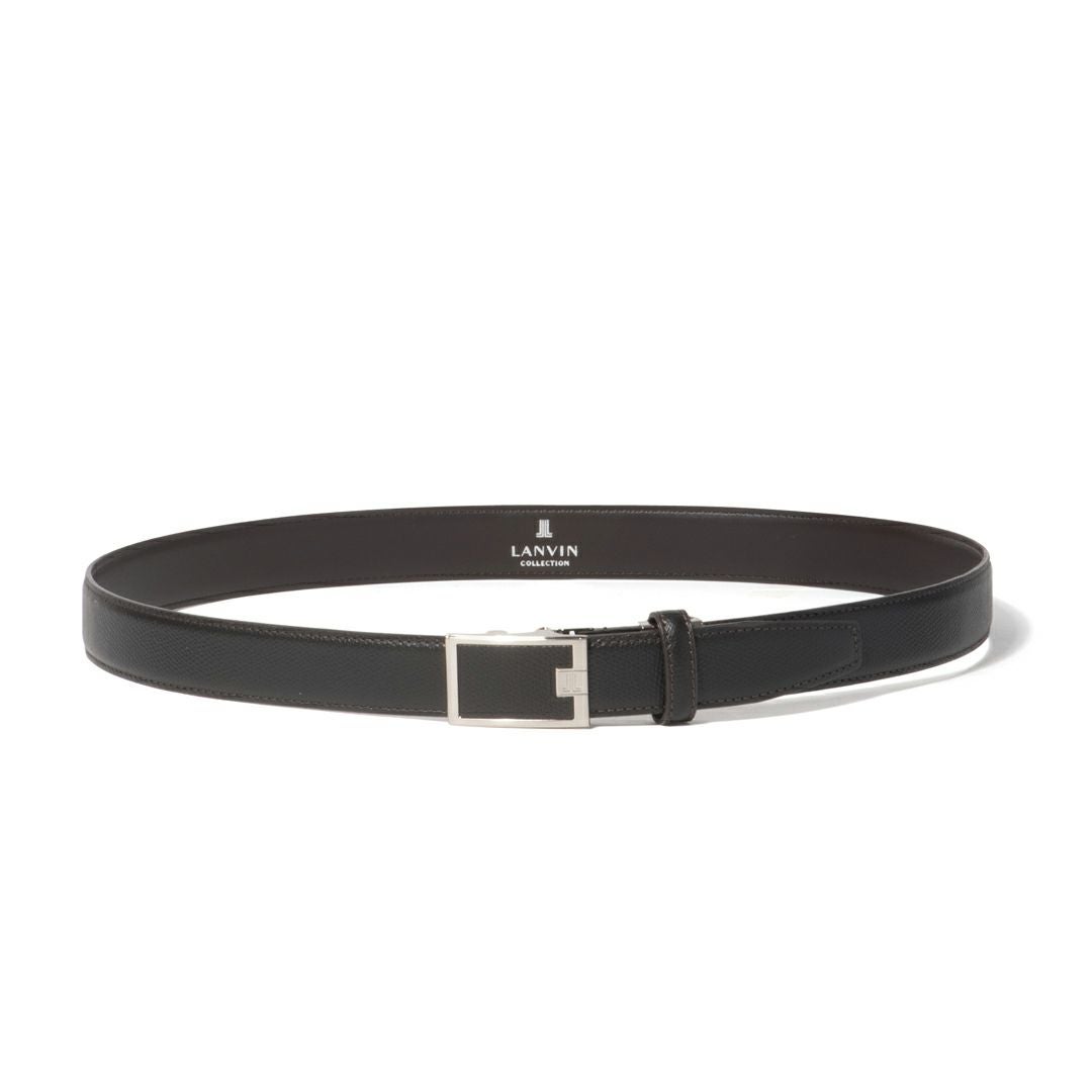 LANVIN COLLECTION 30mm幅 エンボスレザーバックルベルト 商品｜THE