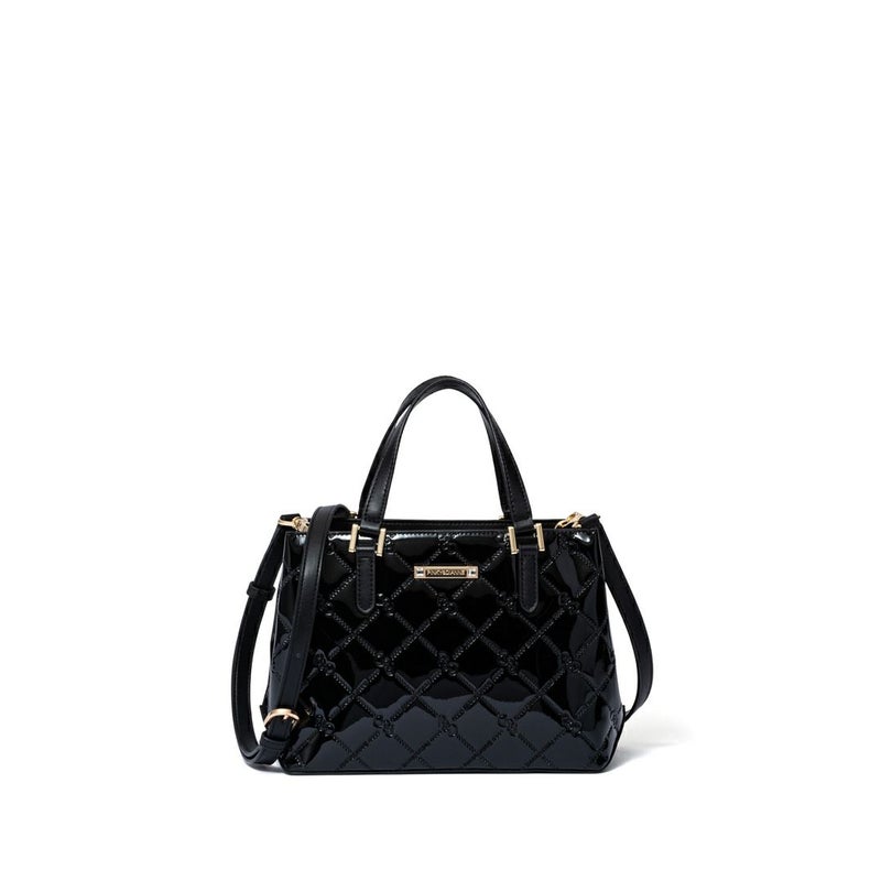 PINKY&DIANNE コモンエナメル 2WAYハンド ブラック