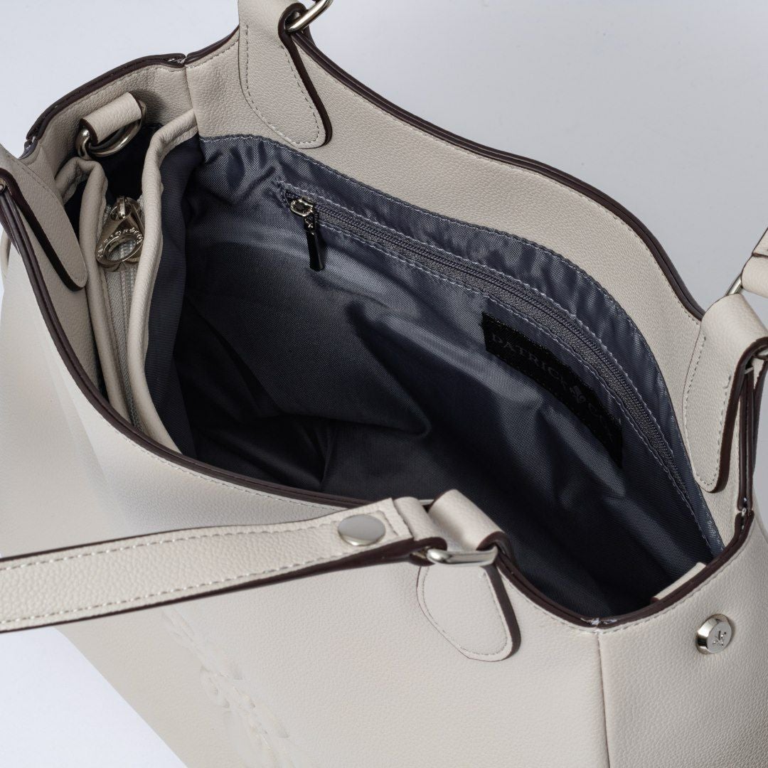 PATRICK COX アーロ 2WAYトート ライトグレー