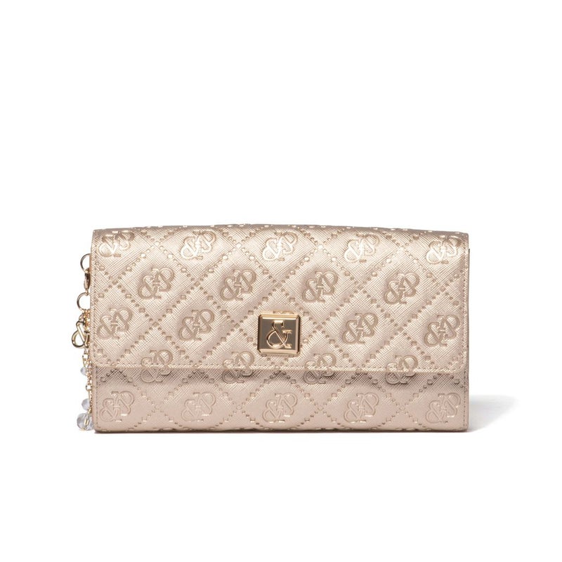 PINKY&DIANNE &ユニオン 長財布 ゴールド