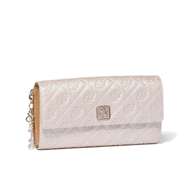 PINKY&DIANNE &ユニオン 長財布 パールホワイト