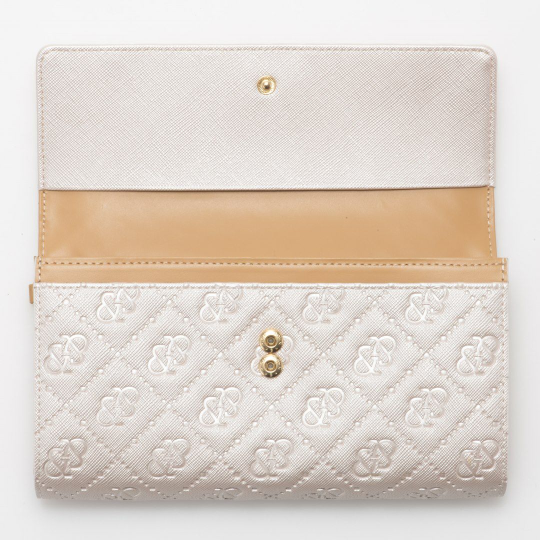 PINKY&DIANNE &ユニオン 長財布 パールホワイト