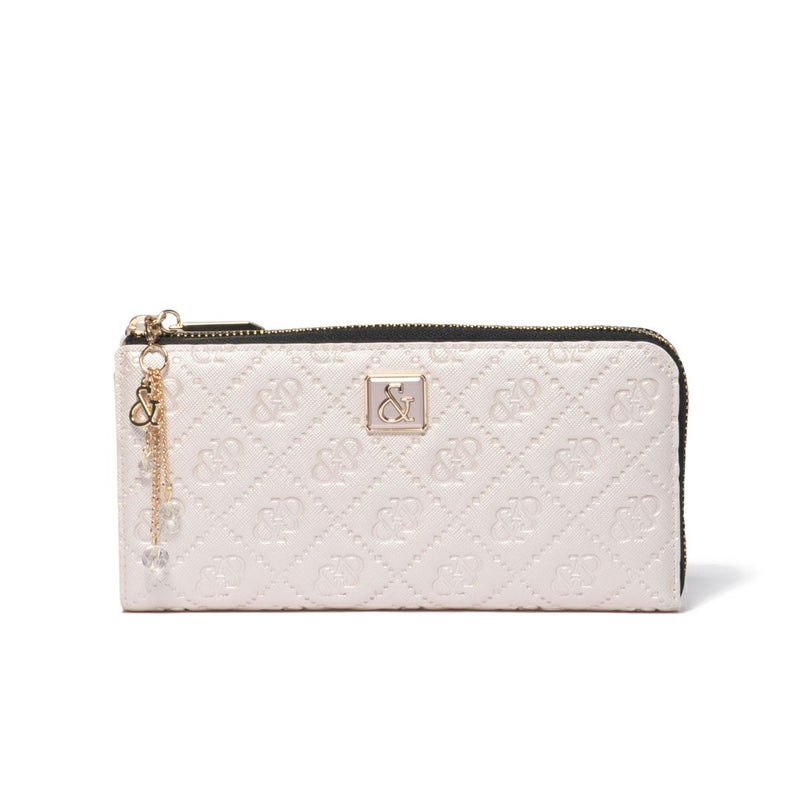 PINKY&DIANNE &ユニオン L字ファスナー長財布 パールホワイト