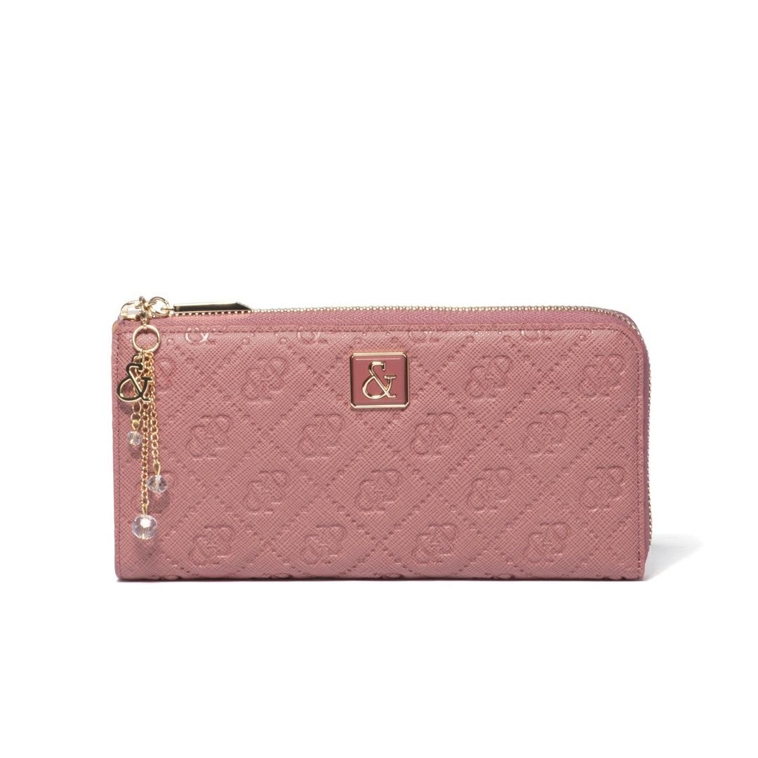 【新品】PINKY&DIANNE L字ファスナーチェーン柄型押し エナメル長財布 PINKY&DIANNE &ユニオン L字ファスナー長財布 商品｜THE BAGMANIA