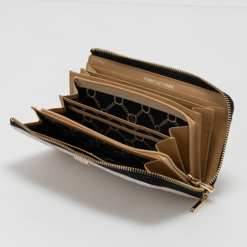 PINKY&DIANNE &ユニオン L字ファスナー長財布 パールホワイト