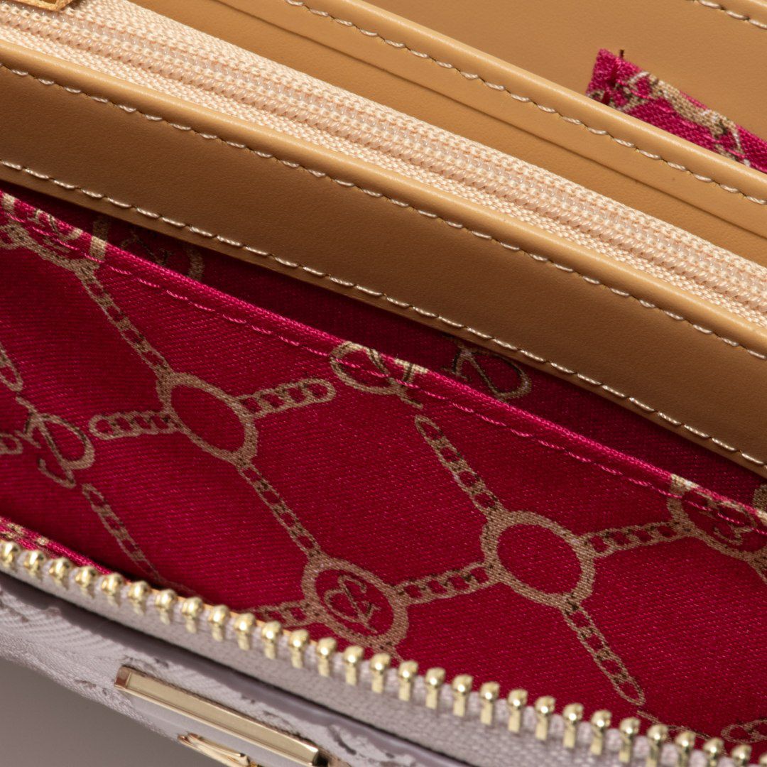 PINKY&DIANNE &ユニオン L字ファスナー長財布 ラベンダー